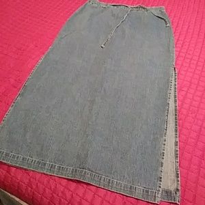 Denim Skirt Maxi